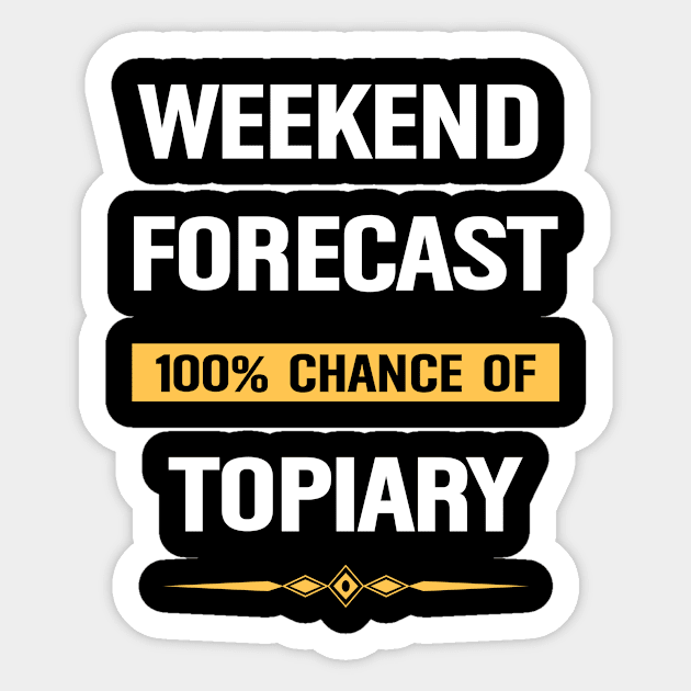 Weekend Forecast Topiary Horticultural Perennial Plants Sticker by Happy Life